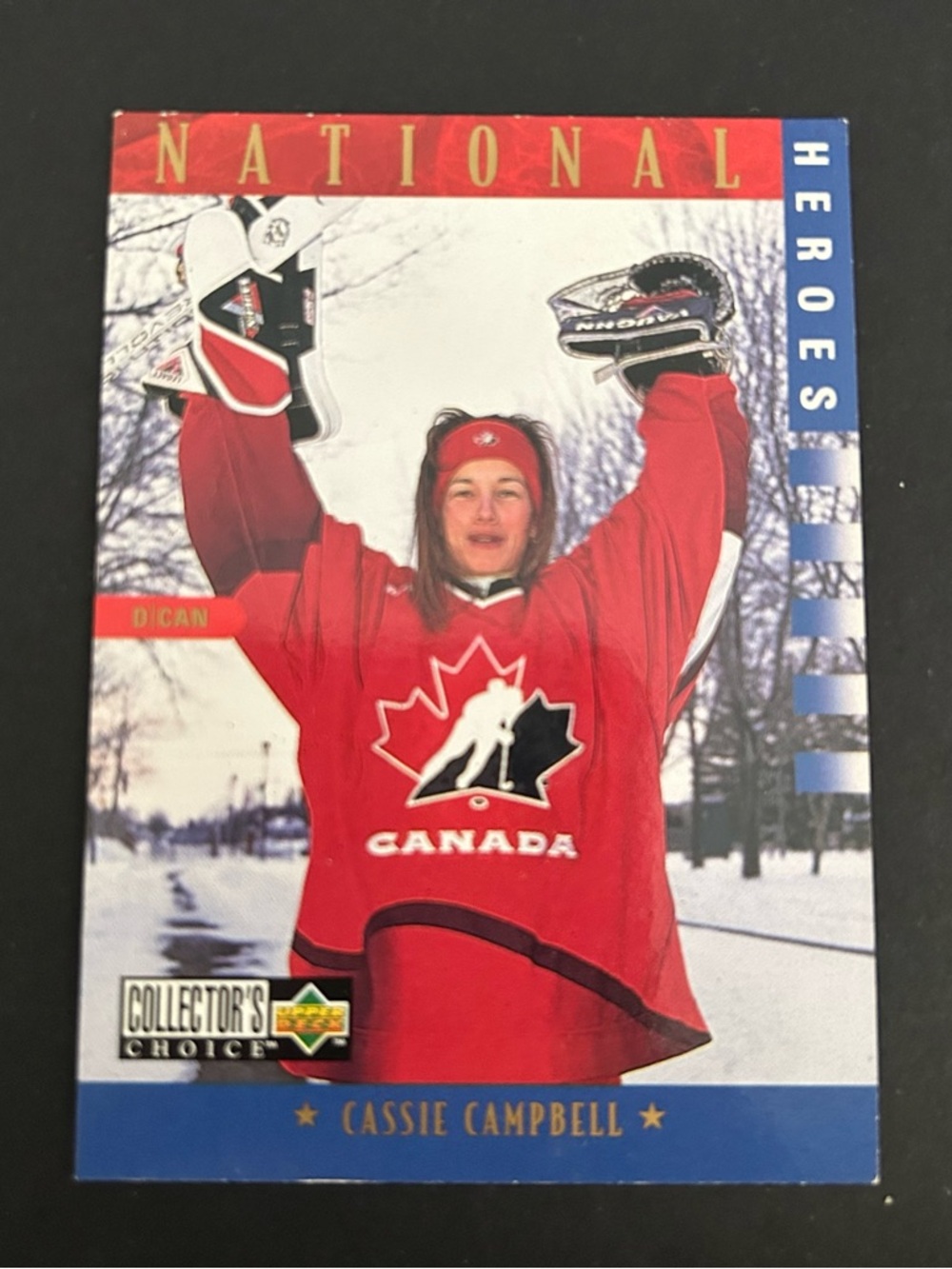 🛍️3/$30 Vintage Cassie Campbell Canada national hero’s collector’s choice‎ card